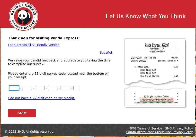PandaExpress.Com Feedback